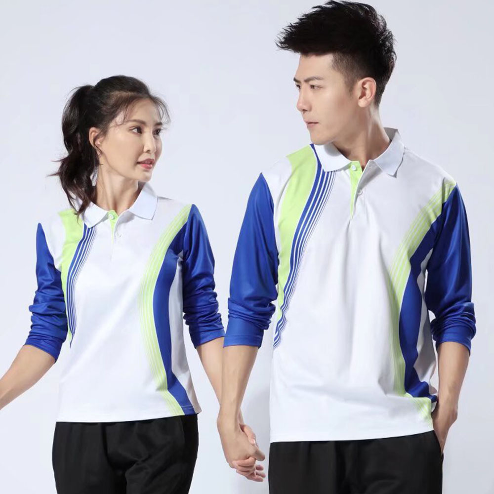 Table Tennis Jersey - เสื้อเจอร์ซี่ย์ Kaus Bulu tangkis เทนนิสพิมพ์ลายสำหรับผู้ชายผู้หญิงเสื้อผ้าเครื่องแบบลายกีฬาปิงปองแขนยาวแฟชั่นใหม่เกาหลี2024ฤดูใบไม้ผลิ