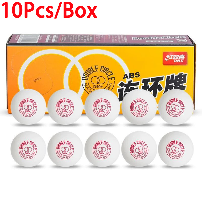 Table Tennis Ball Brand - ลูกปิงปองวงกลมคู่ 10 ลูก/กล่อง DHS ลูกปิงปองคุณภาพสูงสำหรับฝึกซ้อมและแข่งขัน D40+