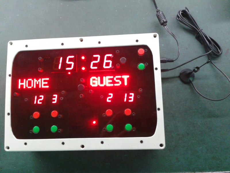 Table Tennis Score - ป้ายคะแนนอิเล็กทรอนิกส์ไร้สายแบบดิจิตอลสำหรับฟุตบอล วอลเลย์บอล เทเบิลเทนนิส บาสเกตบอล พร้อมไฟ LED