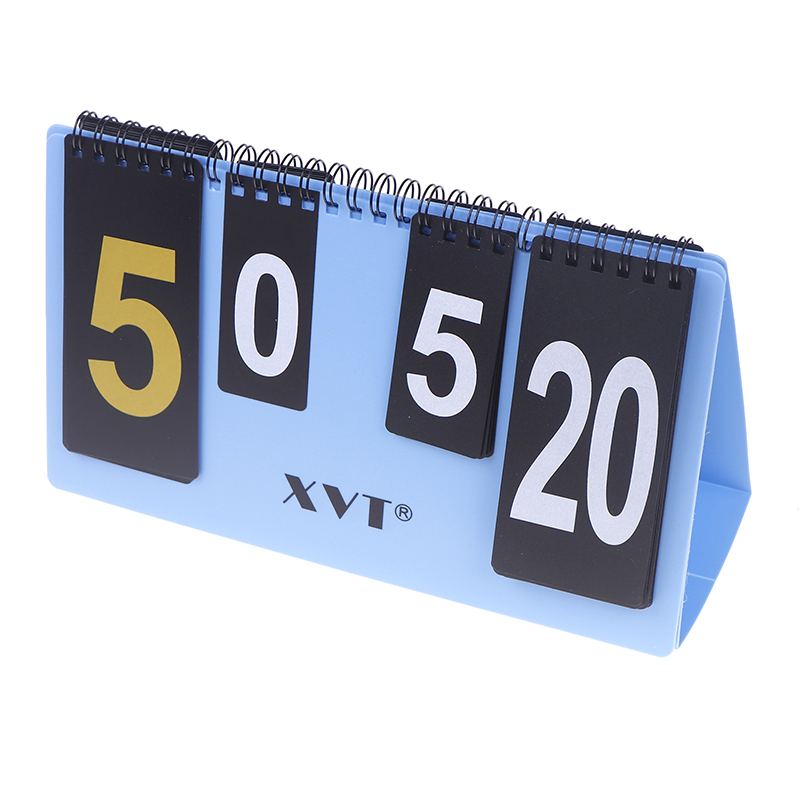 Table Tennis Score - ป้ายบอกคะแนนเทเบิลเทนนิสแบบแข็งกันน้ำ XVT ตัวบ่งชี้คะแนนแบบพกพา ป้ายคะแนนแบบพลิกบนโต๊ะ