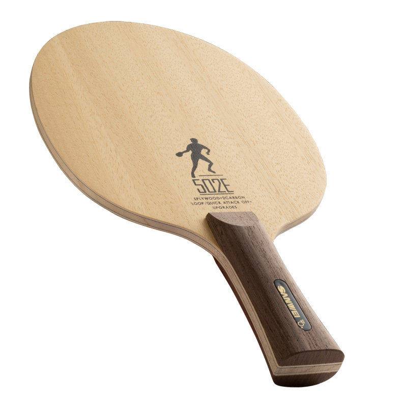 Table Tennis Custom Bat - ไม้ปิงปอง SANWEI 502E คาร์บอน สำหรับเกมรุก ความเร็วสูง