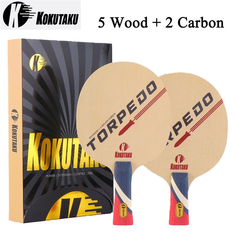 Table Tennis Training - ไม้ปิงปอง KOKUTAKU TORPEDO รุ่น 5 ชั้นไม้