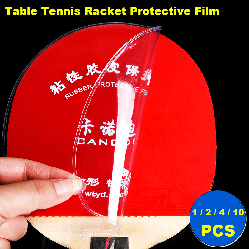 Table Tennis Rubber Protective Film - ฟิล์มป้องกันไม้ปิงปอง 1/2/4/10 ชิ้น แบบไม่เหนียว ใส ป้องกันยางปิงปอง