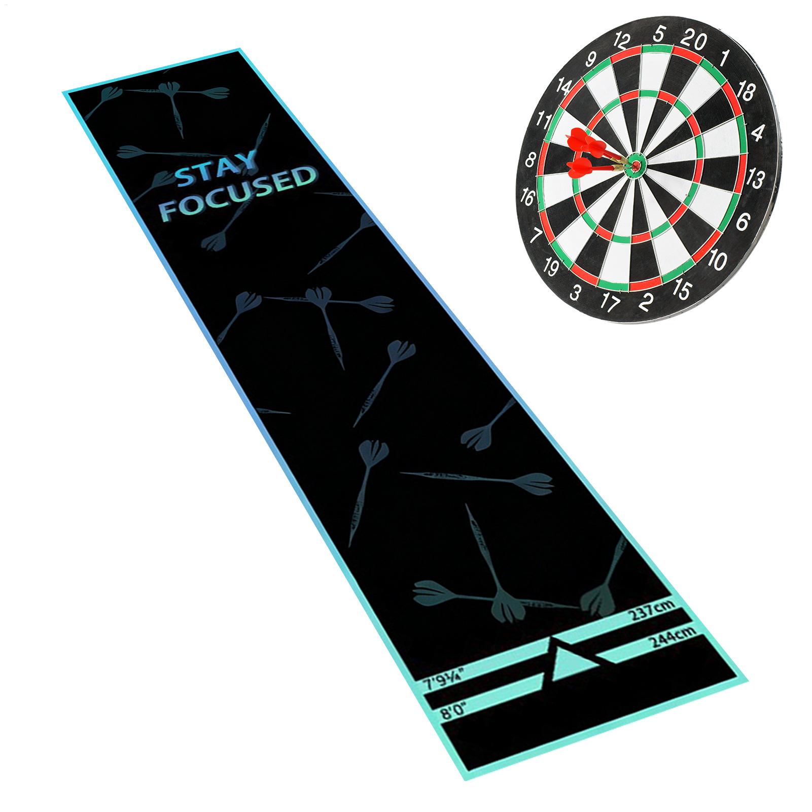 Throw Distance Board - แผ่นรองป้องกันสำหรับปาเป้า แผ่นรองปาเป้า แผ่นรองสำหรับฝึกปาเป้าแบบพกพา แผ่นรองสำหรับฝึกปาเป้าแบบมีเส้นระยะ แผ่นรองสำหรับการแข่งขันปาเป้า