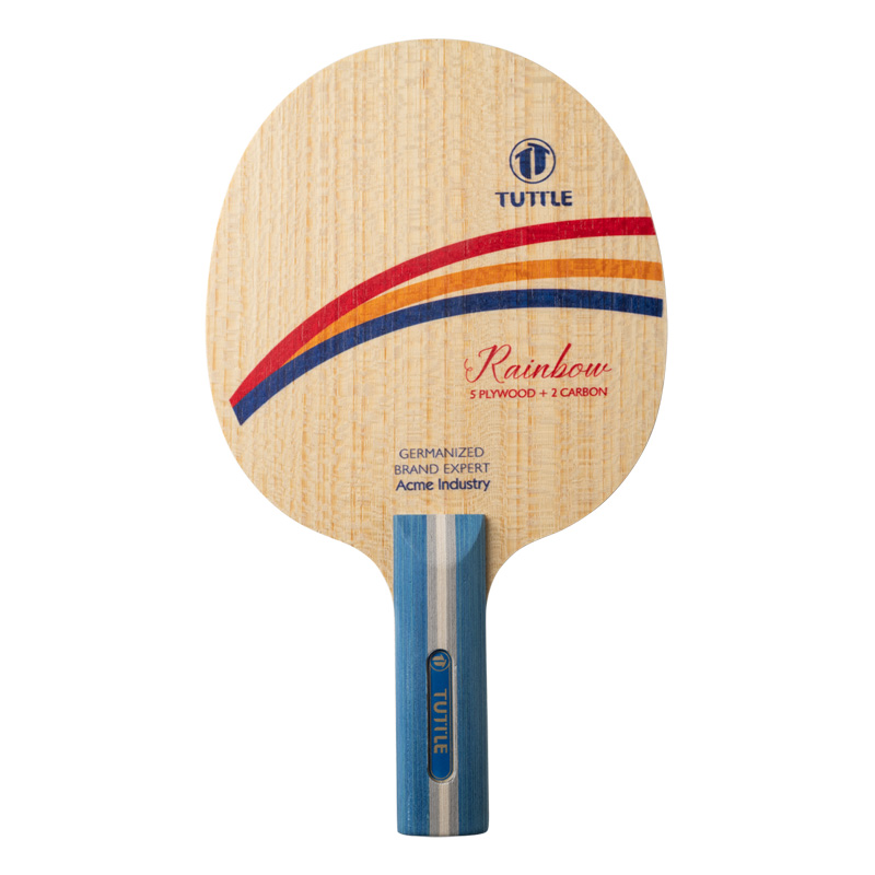 Table Tennis Custom Bat - ไม้ปิงปอง TUTTLE Rainbow Carbon รุ่น Selected
