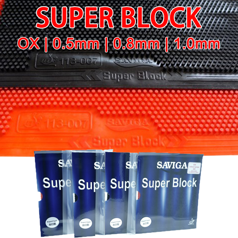Table Tennis Score - ยางปิงปอง SAVIGA SUPER BLOCK OX แบบ