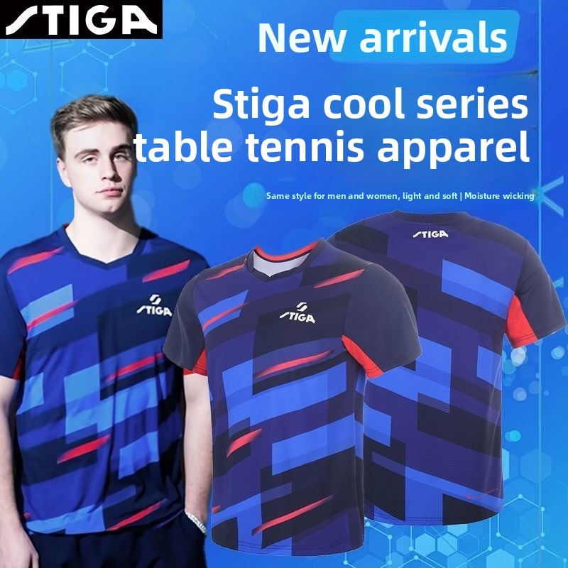 Table Tennis Jersey - เสื้อเทเบิลเทนนิสสติก้าสำหรับผู้ชายและผู้หญิงชุดฝึกซ้อมกีฬามืออาชีพที่ระบายอากาศได้ดีและดูดซับเหงื่อ