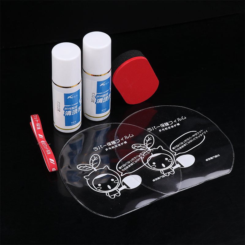 Table Tennis Rubber Protective Film - สเปรย์ทำความสะอาดยาง 100 มล. น้ำยาทำความสะอาดพิเศษ ผ้าเช็ดไม้แร็กเก็ต ฟิล์มป้องกันขอบ