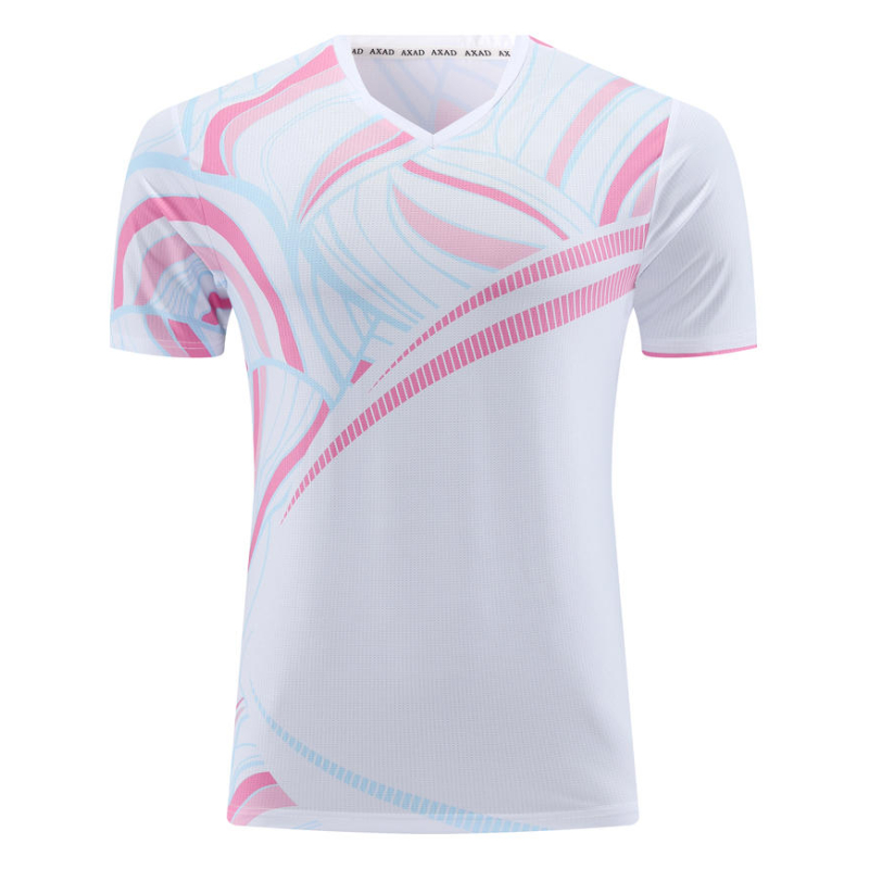 สีฟ้าอ่อนเสื้อเทเบิลเทนนิสชายห - Table Tennis Jersey บทวิจารณ์และราคา