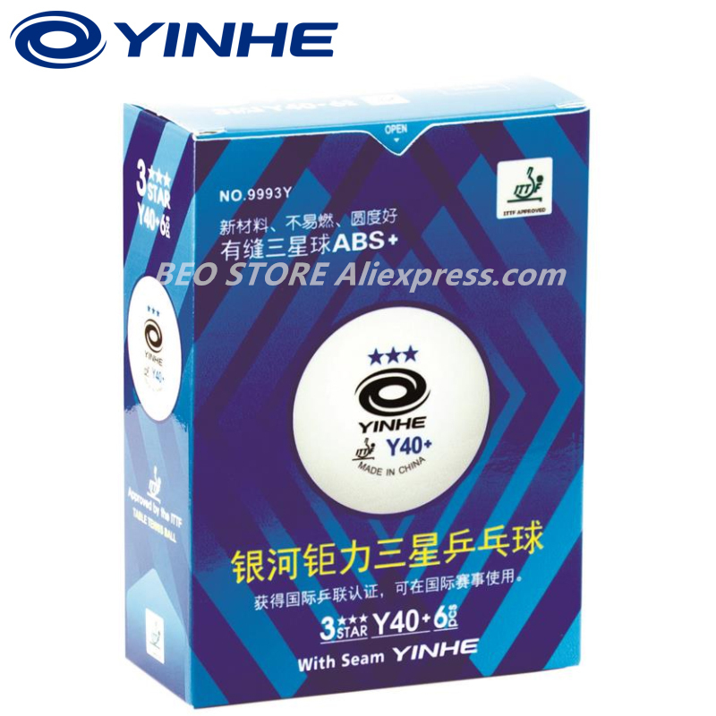 60ลูก YINHE 3-Star Y40 + H40 + - Table Tennis How To Play บทวิจารณ์และราคา