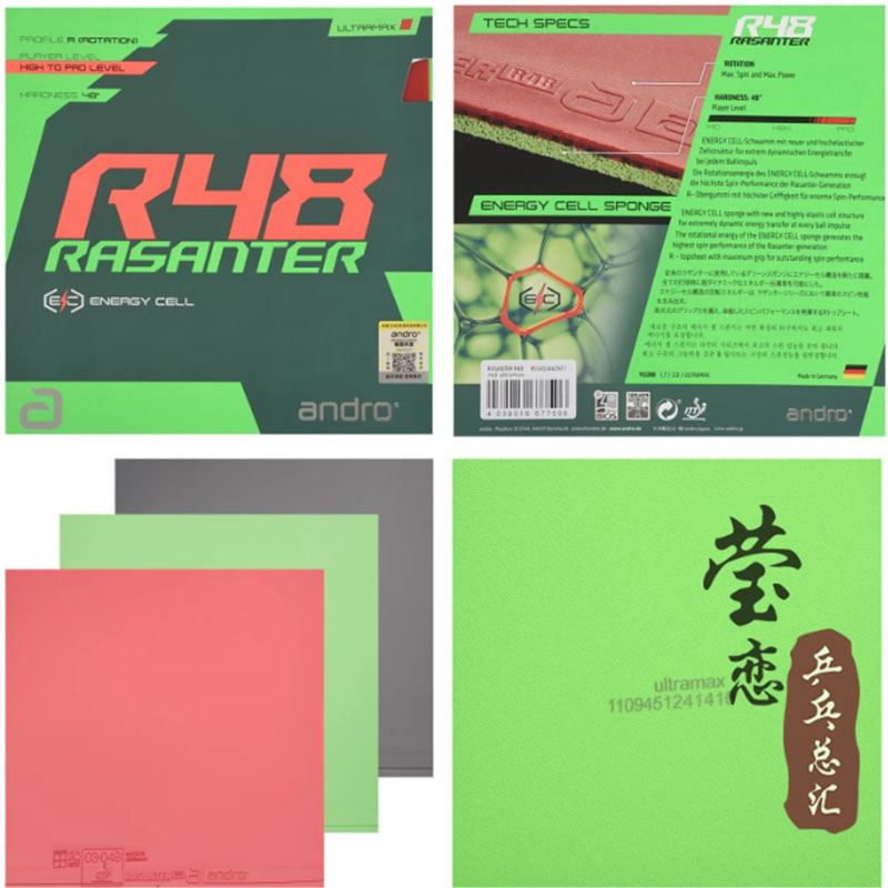 ยางปิงปอง Andro Rasanter R45 4 - Table Tennis Games บทวิจารณ์และราคา