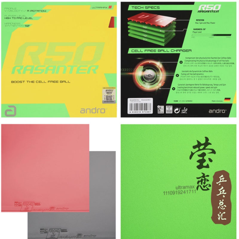 ยางปิงปอง Andro Rasanter R45 4 - Table Tennis Games บทวิจารณ์และราคา