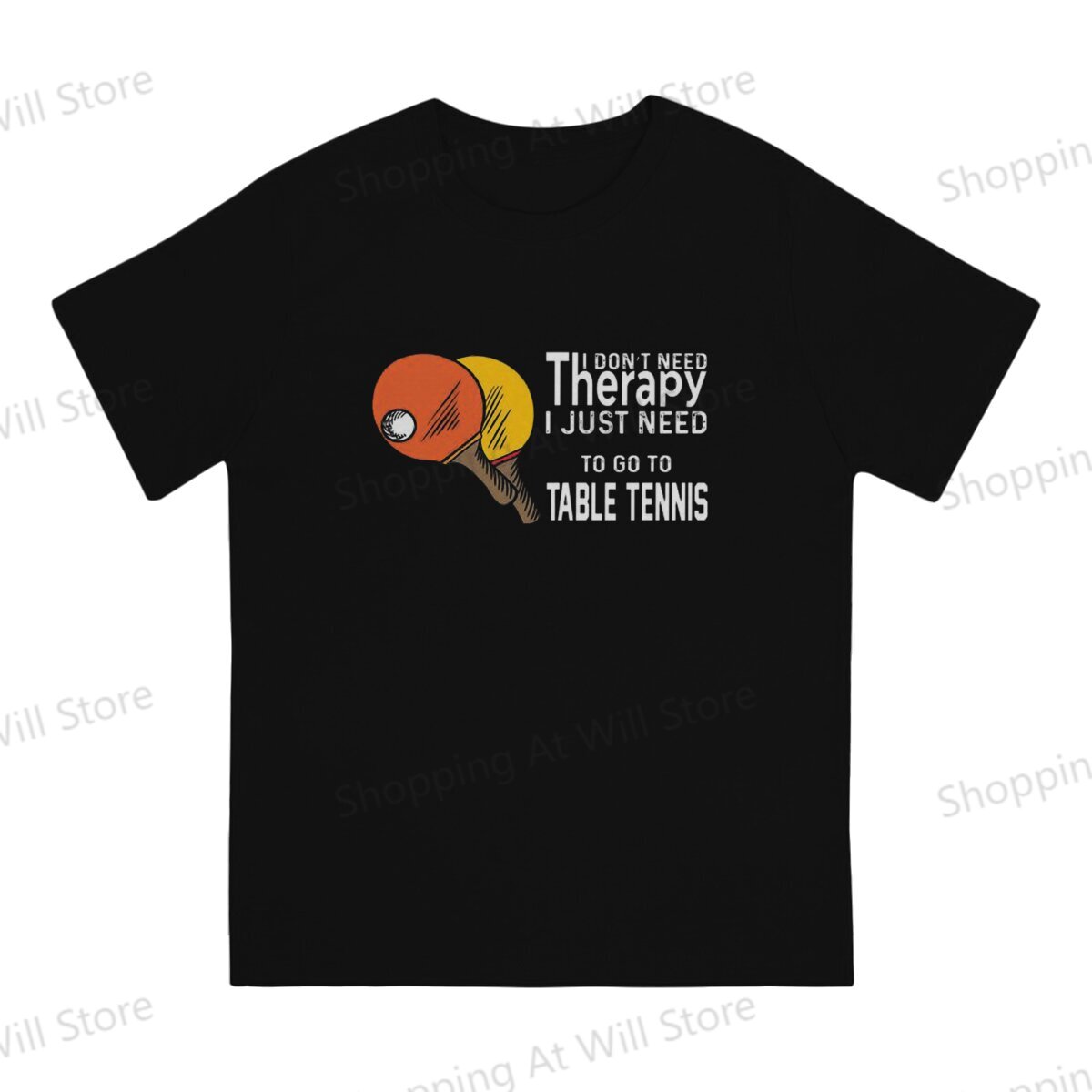 เสื้อลายกีฬาปิงปองผ้าฝ้ายบำบัด - Table Tennis Jersey บทวิจารณ์และราคา