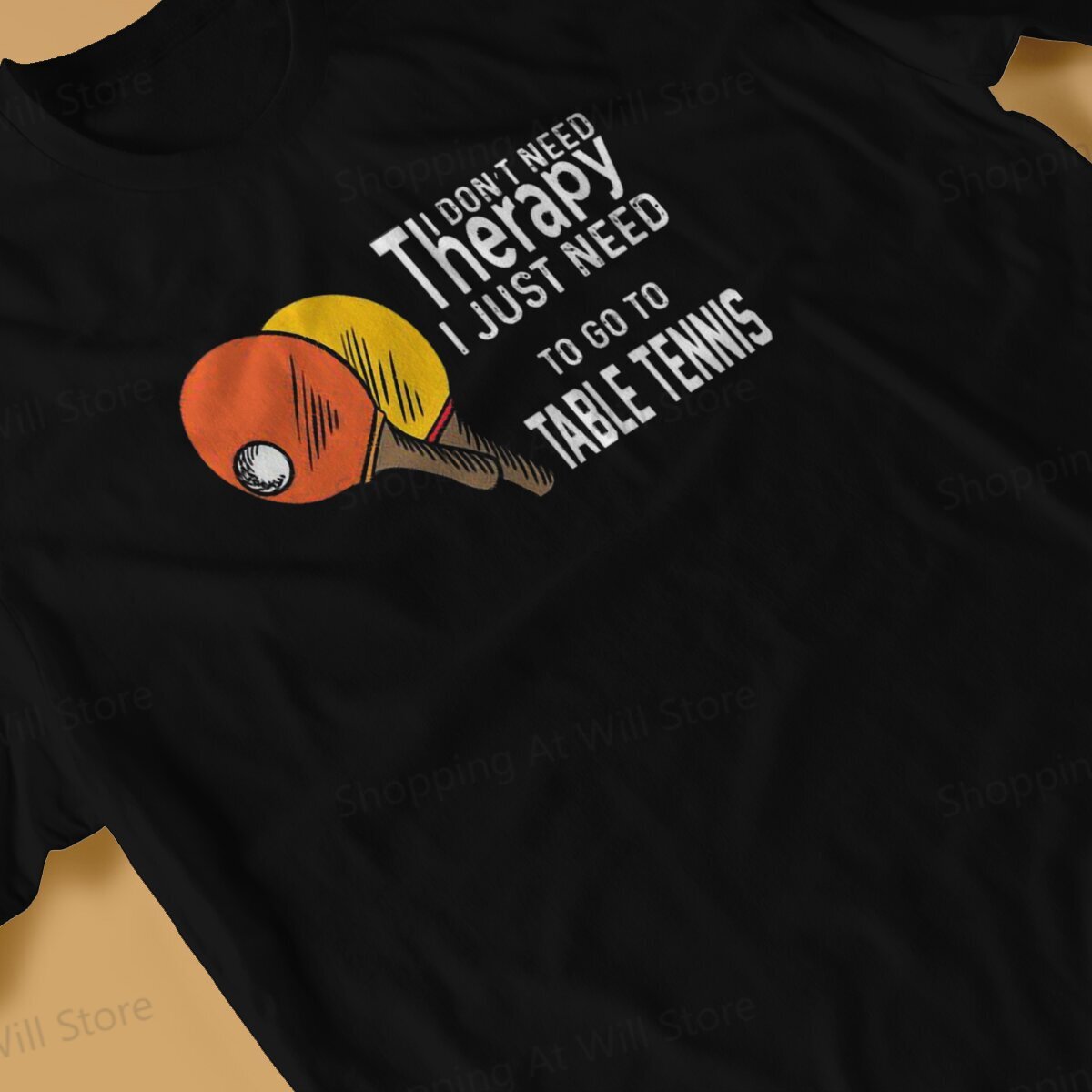 เสื้อลายกีฬาปิงปองผ้าฝ้ายบำบัด - Table Tennis Jersey บทวิจารณ์และราคา