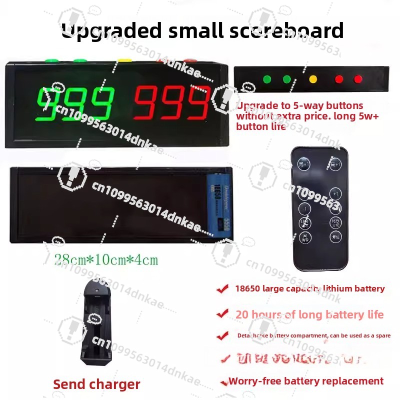 ป้ายคะแนนอิเล็กทรอนิกส์สำหรับก - Table Tennis Score บทวิจารณ์และราคา