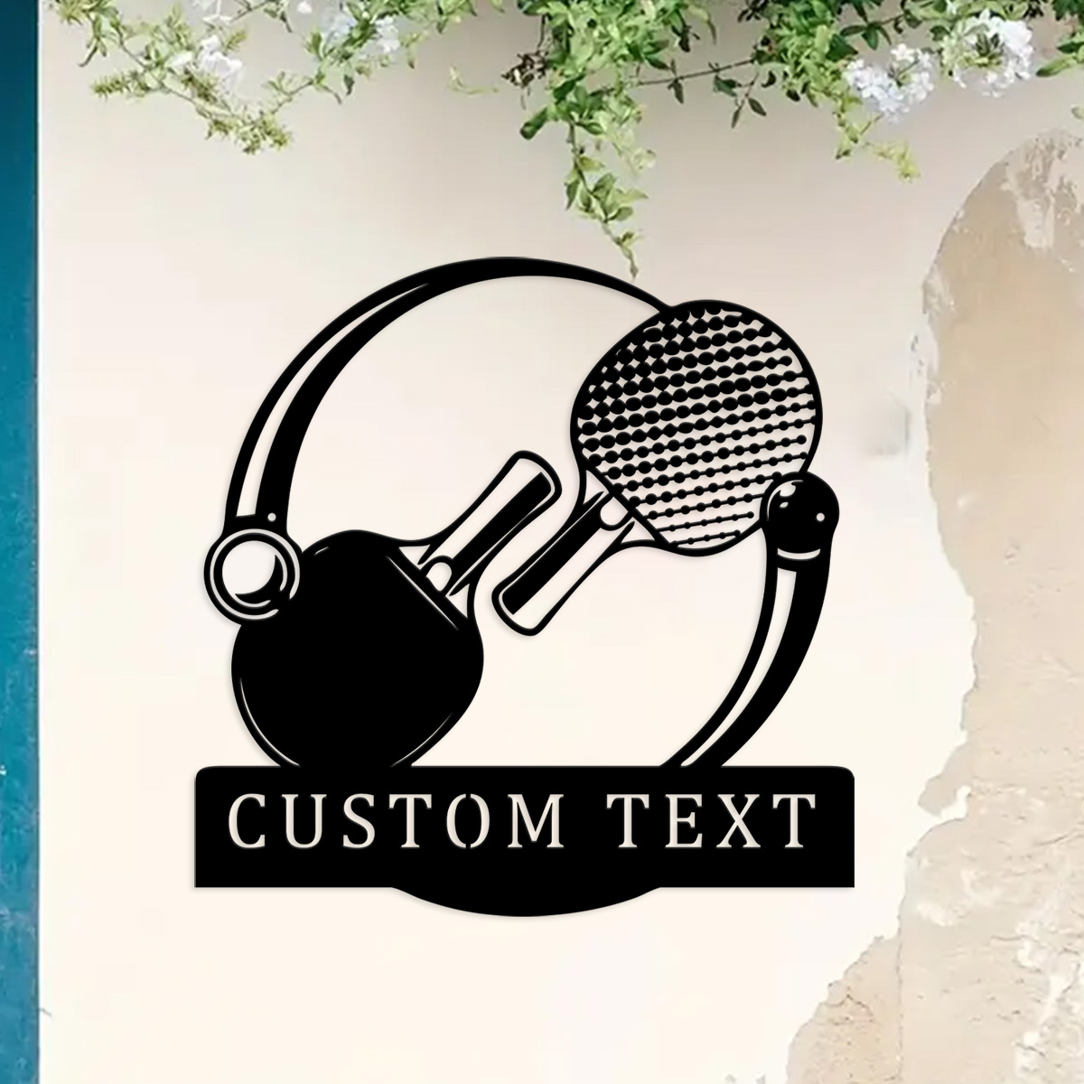 ป้ายโลหะรูปไม้ปิงปอง ป้ายตกแต่ - Table Tennis Custom Bat บทวิจารณ์และราคา