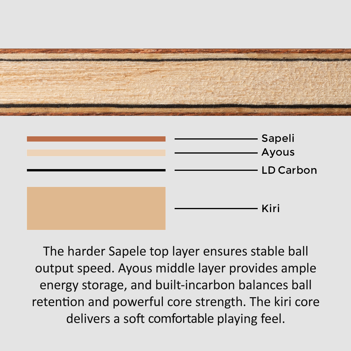 ไม้ปิงปอง SANWEI TOKSPIN Sapel - Table Tennis Custom Bat บทวิจารณ์และราคา